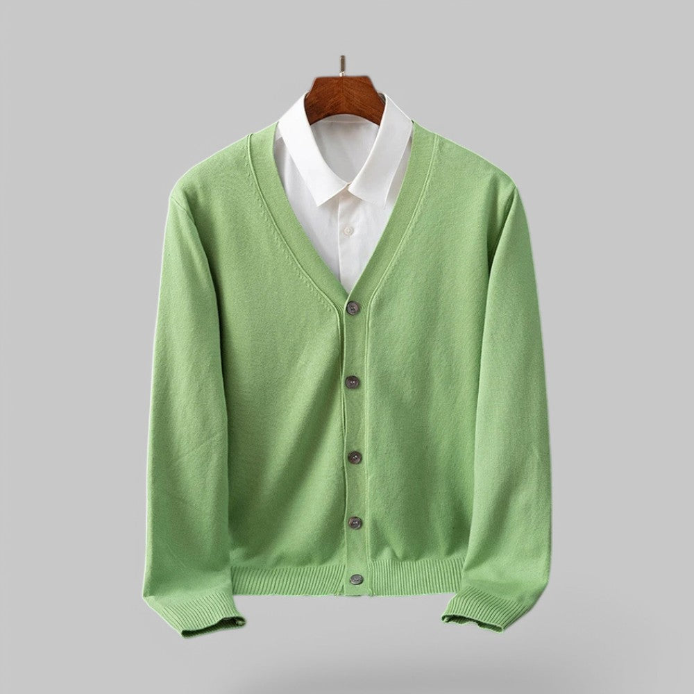 Berg-Feldt | Eleganter V-Ausschnitt Cardigan für Herren