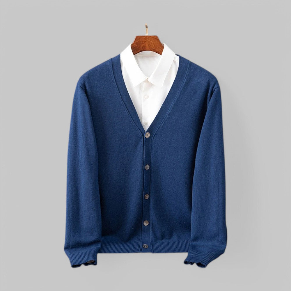 Berg-Feldt | Eleganter V-Ausschnitt Cardigan für Herren