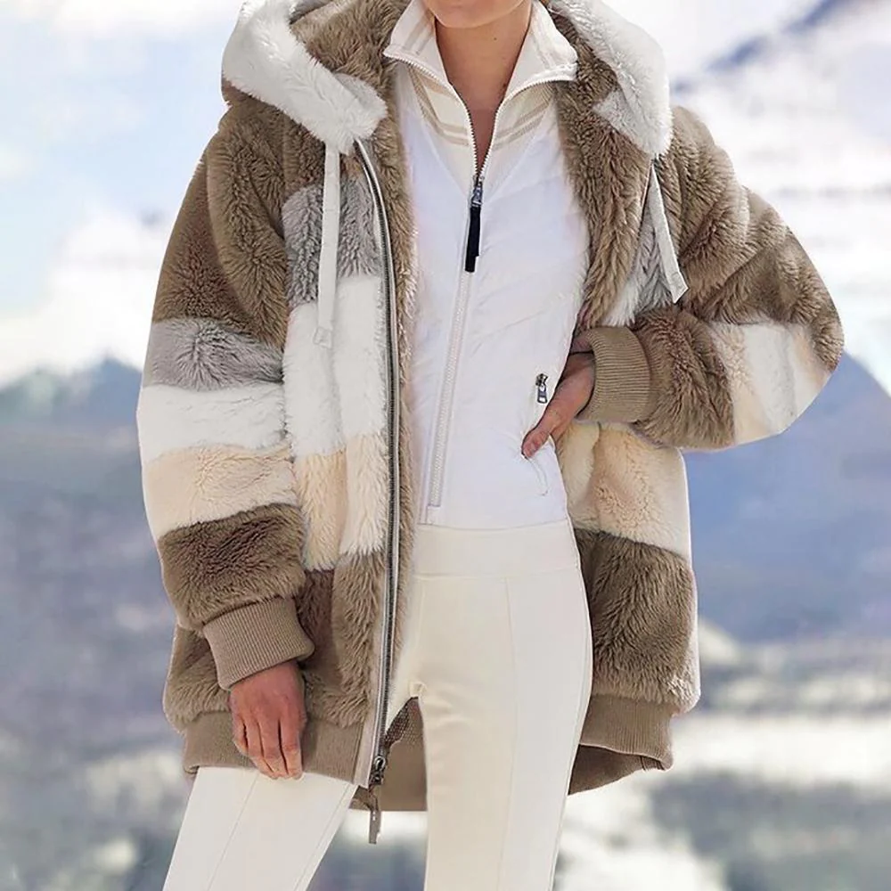 Berg-Feldt | Manteau d'hiver matelassé élégant contrastant pour femme