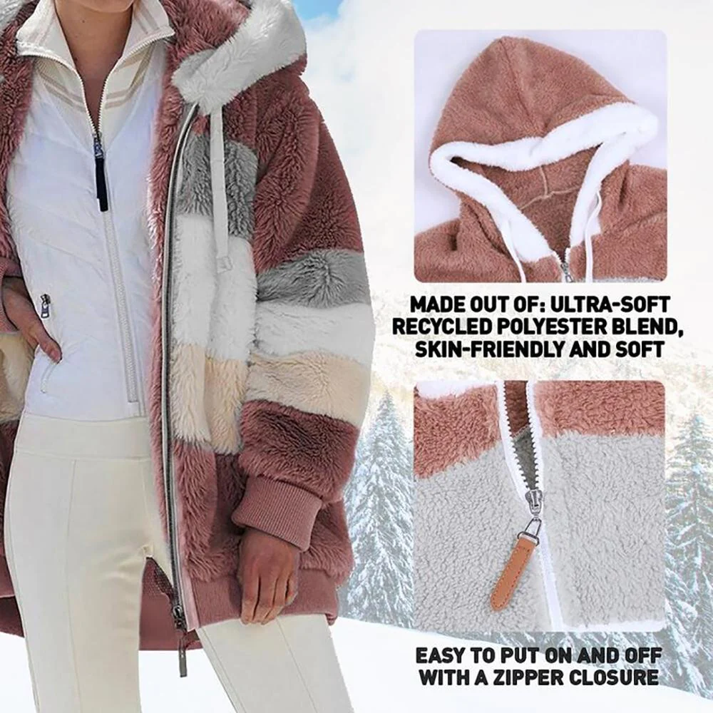 Berg-Feldt | Manteau d'hiver matelassé élégant contrastant pour femme