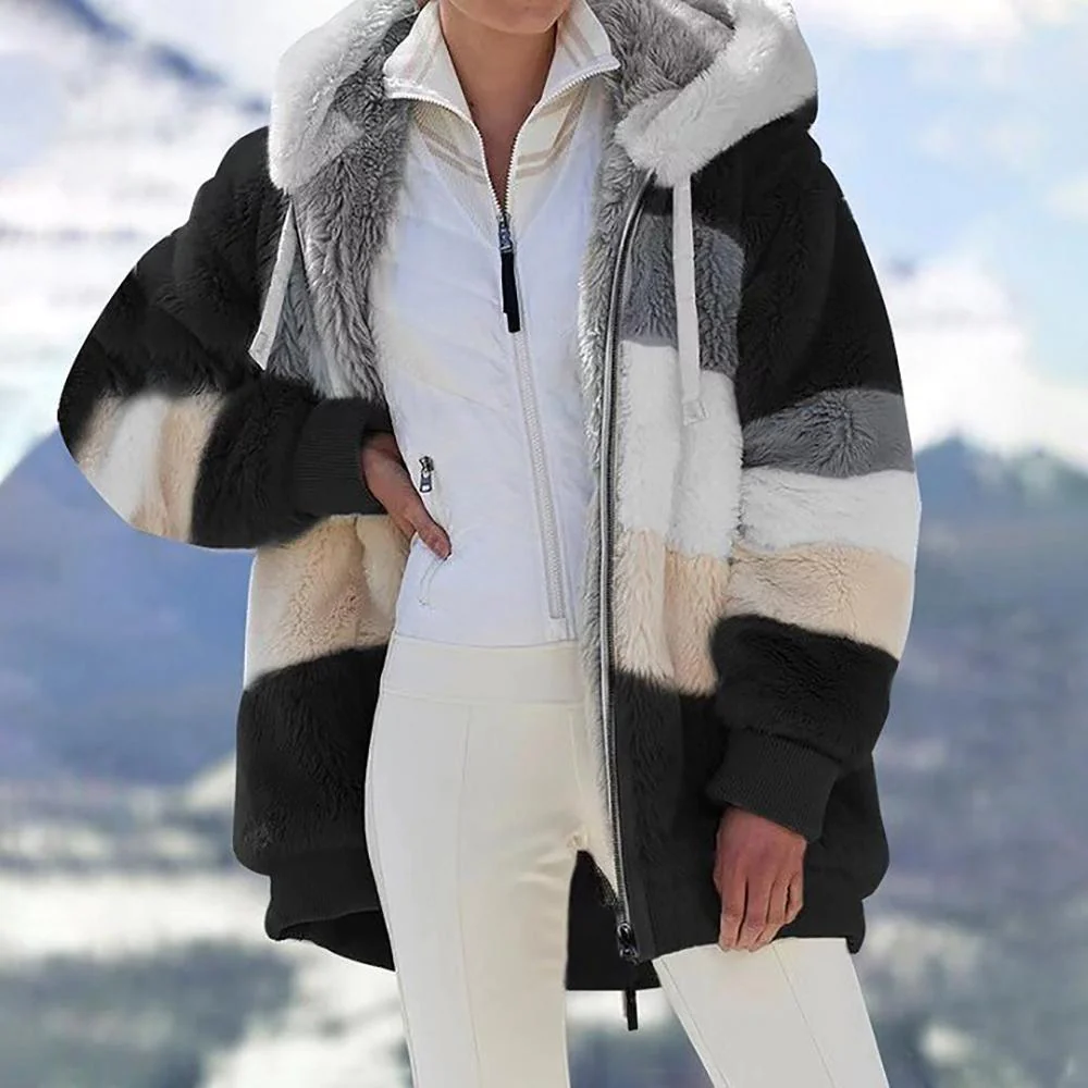 Berg-Feldt | Manteau d'hiver matelassé élégant contrastant pour femme