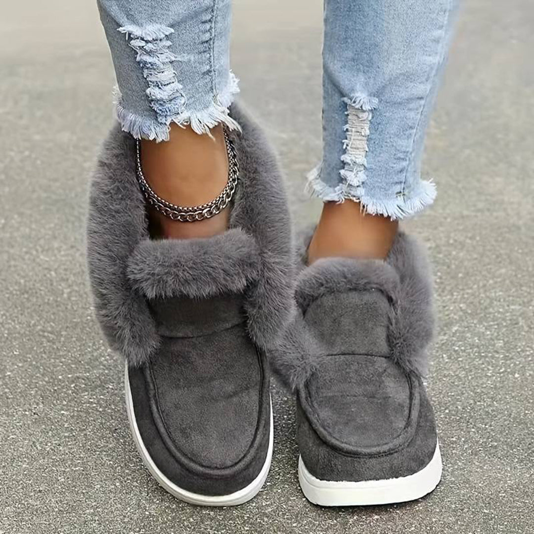 Berg-Feldt | Chaussons en velours à semelle épaisse et bottes de neige pour l'hiver