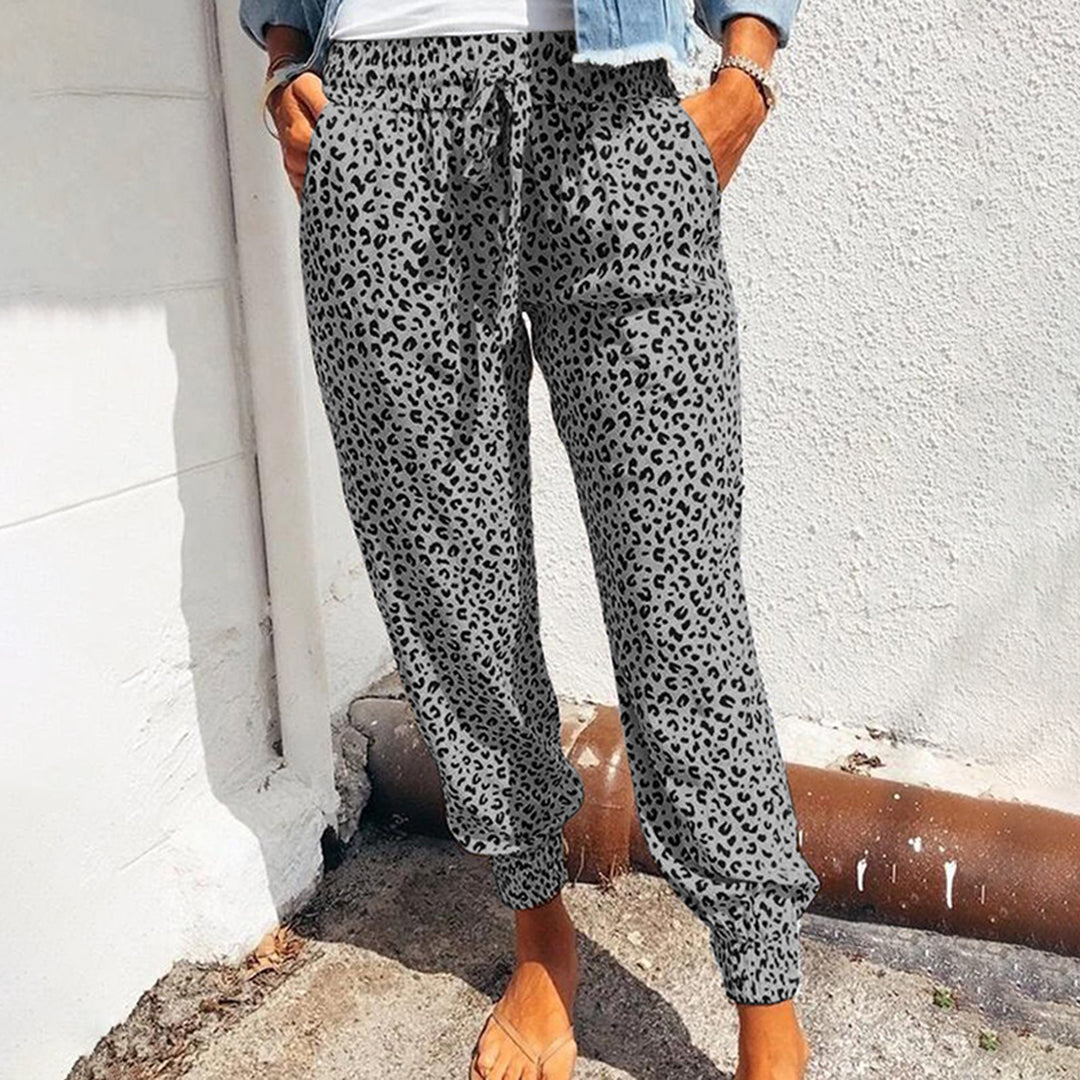 Legging confortable à imprimé léopard pour femme par Kleo
