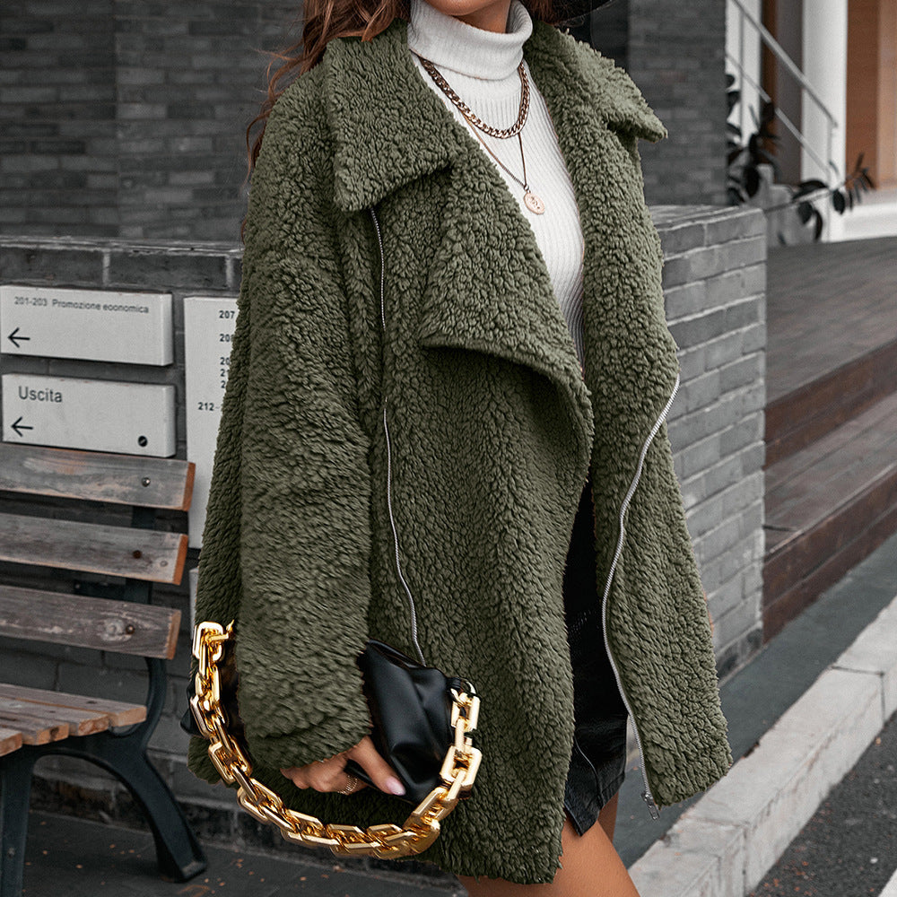 Berg-Feldt | Sherpa-Jacke mit Reverskragen für Frauen