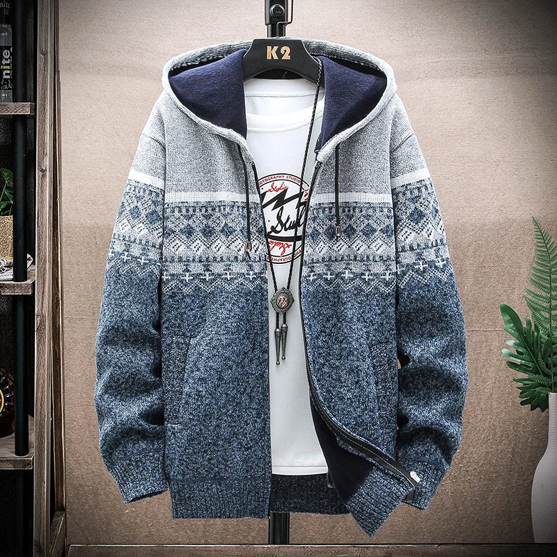 Herren Winterjacke mit Kapuze