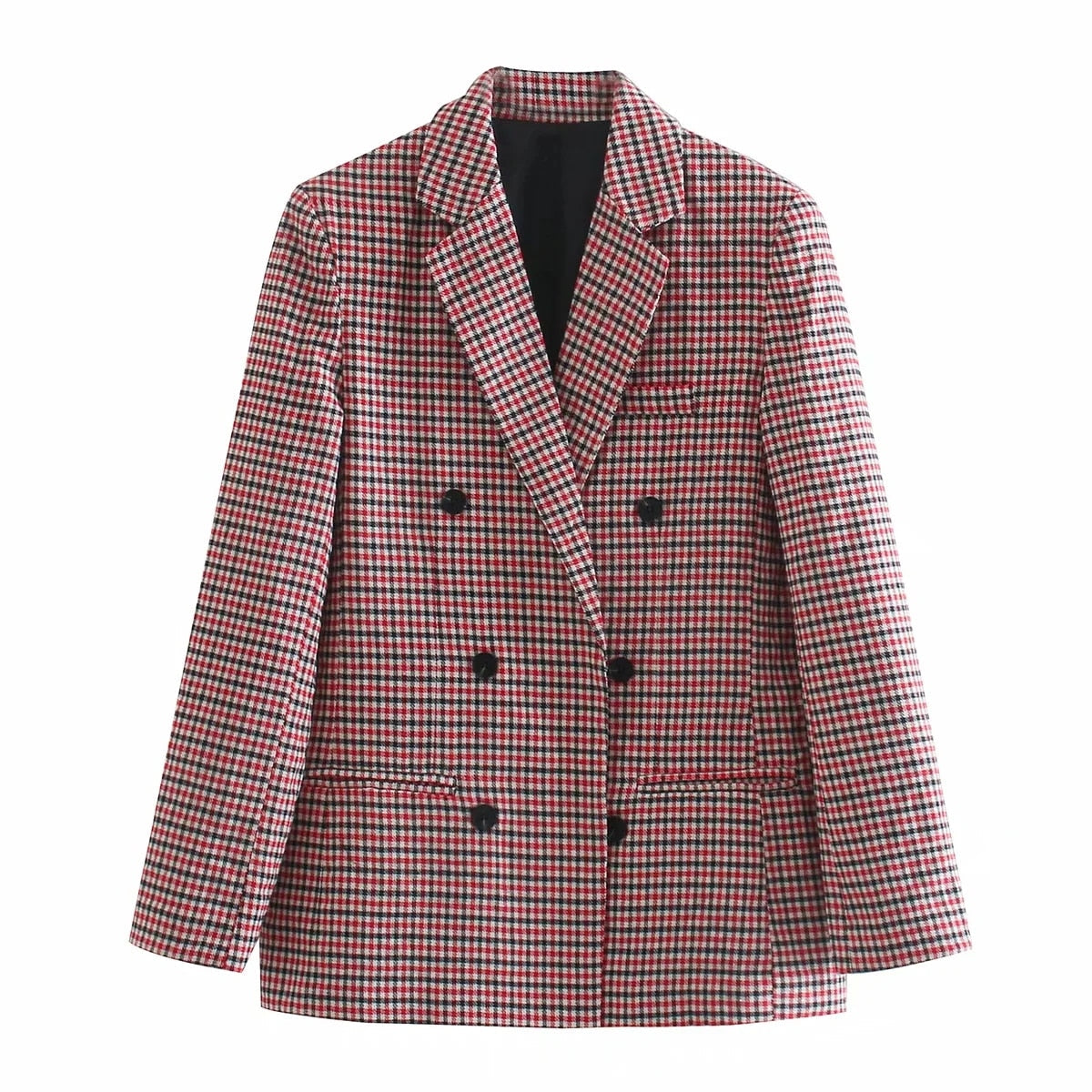 Berg-Feldt | Karierter Blazer mit langen Ärmeln