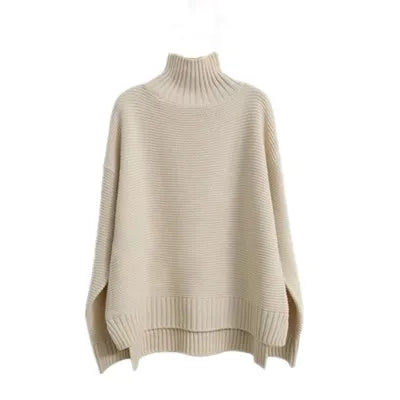 Berg-Feldt | Oversized Rollkragenpullover Gestricktes Polyester Komfort und Eleganz
