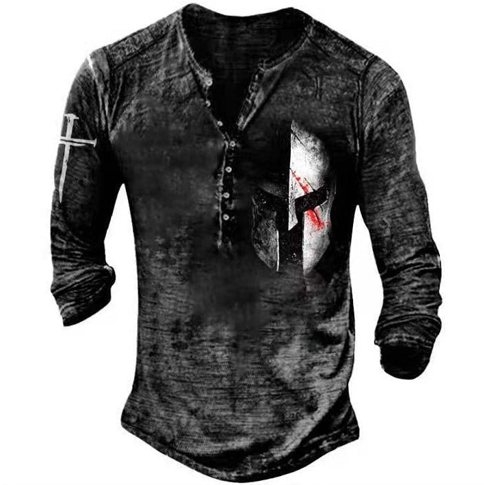 T-shirt à manches longues Beni Rétro Tête de mort