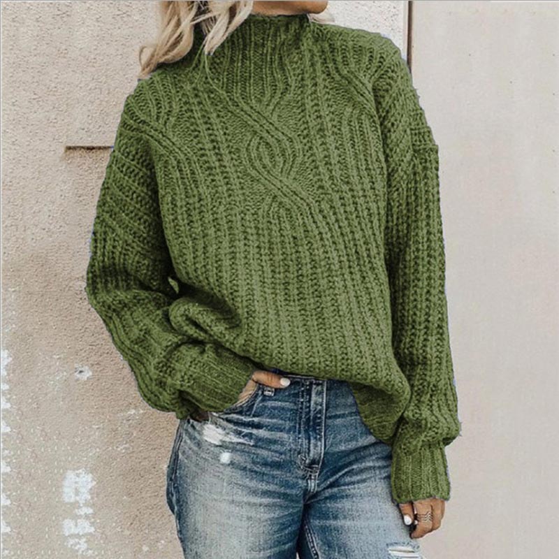 Weicher Damenpullover mit V-Ausschnitt