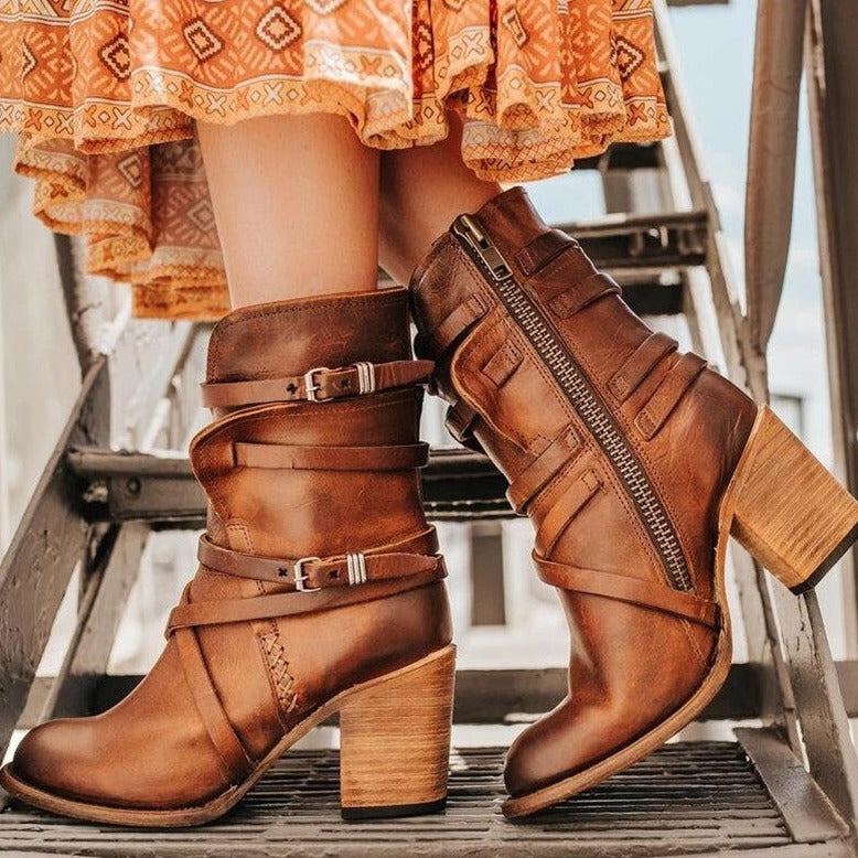 Berg-Feldt | Bottes en cuir pour femmes Style intemporel, design durable, parfaites pour toutes les saisons