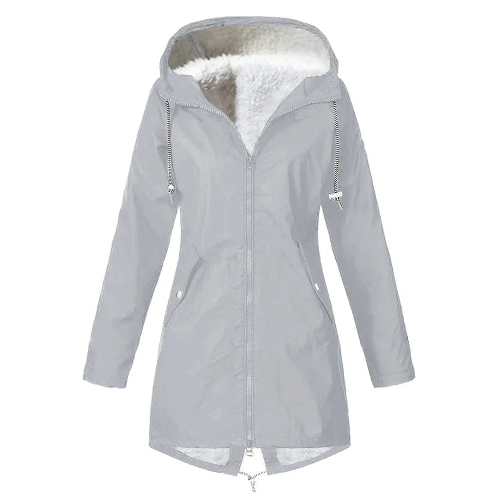 Berg-Feldt | Pull col roulé en polaire imperméable à capuche pour femmes Parfait pour l'automne et l'hiver