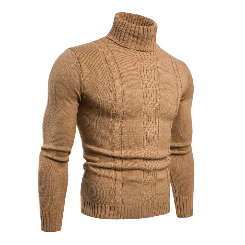 Pull en coton à col roulé et torsades - Lucian