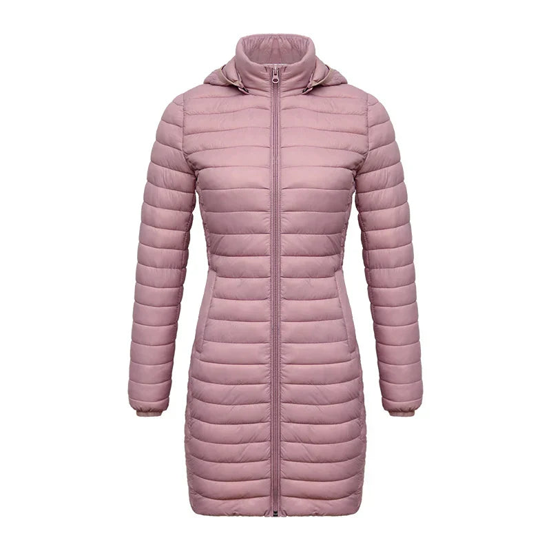 Berg-Feldt | Slim Fit Abnehmbare Kapuze Reißverschluss Baumwolle Winterjacke