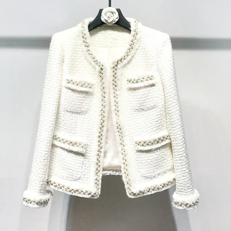 Berg-Feldt | Veste en tweed blanc pour femme