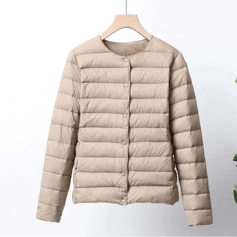 Berg-Feldt | Faltbare Pufferjacke mit Druckknopfverschluss