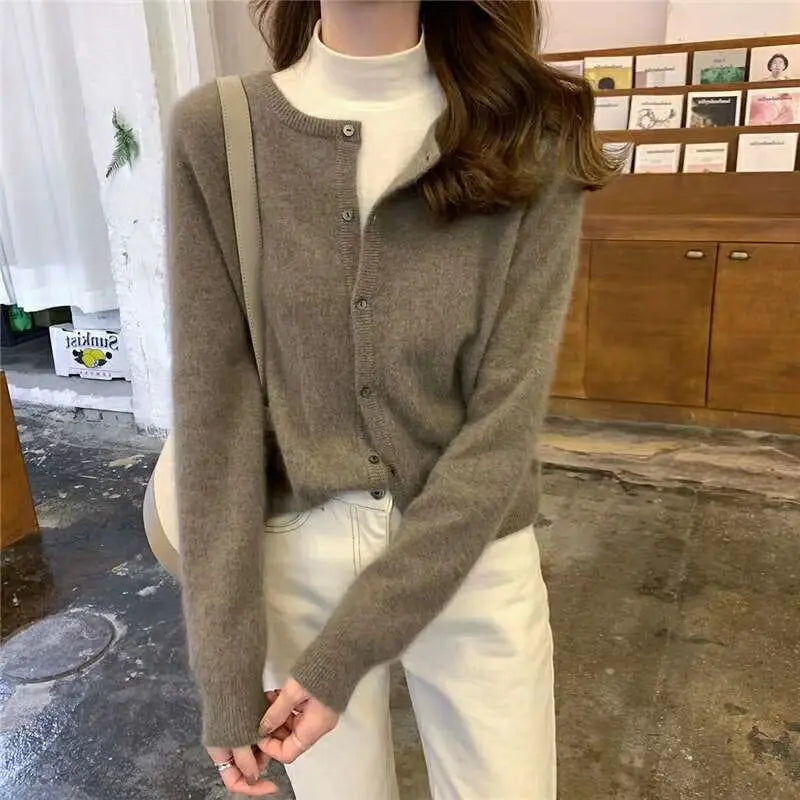 Berg-Feldt | Gemütliche Strickjacke mit Öffnung Vorne