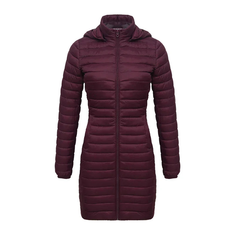 Berg-Feldt | Slim Fit Abnehmbare Kapuze Reißverschluss Baumwolle Winterjacke