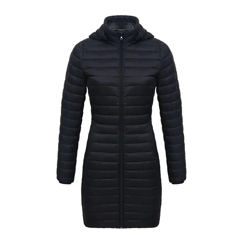Berg-Feldt | Slim Fit Abnehmbare Kapuze Reißverschluss Baumwolle Winterjacke