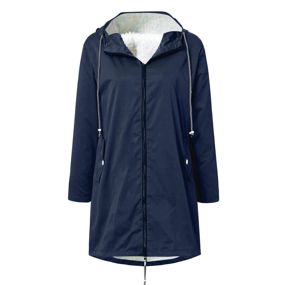 Berg-Feldt | Pull col roulé en polaire imperméable à capuche pour femmes Parfait pour l'automne et l'hiver