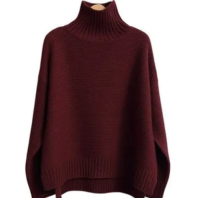 Berg-Feldt | Oversized Rollkragenpullover Gestricktes Polyester Komfort und Eleganz