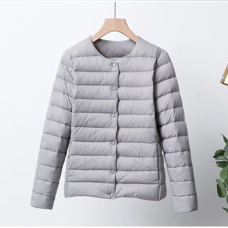 Berg-Feldt | Faltbare Pufferjacke mit Druckknopfverschluss