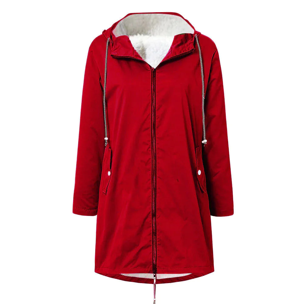 Berg-Feldt | Pull col roulé en polaire imperméable à capuche pour femmes Parfait pour l'automne et l'hiver