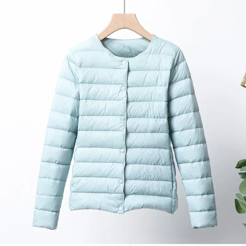 Berg-Feldt | Faltbare Pufferjacke mit Druckknopfverschluss
