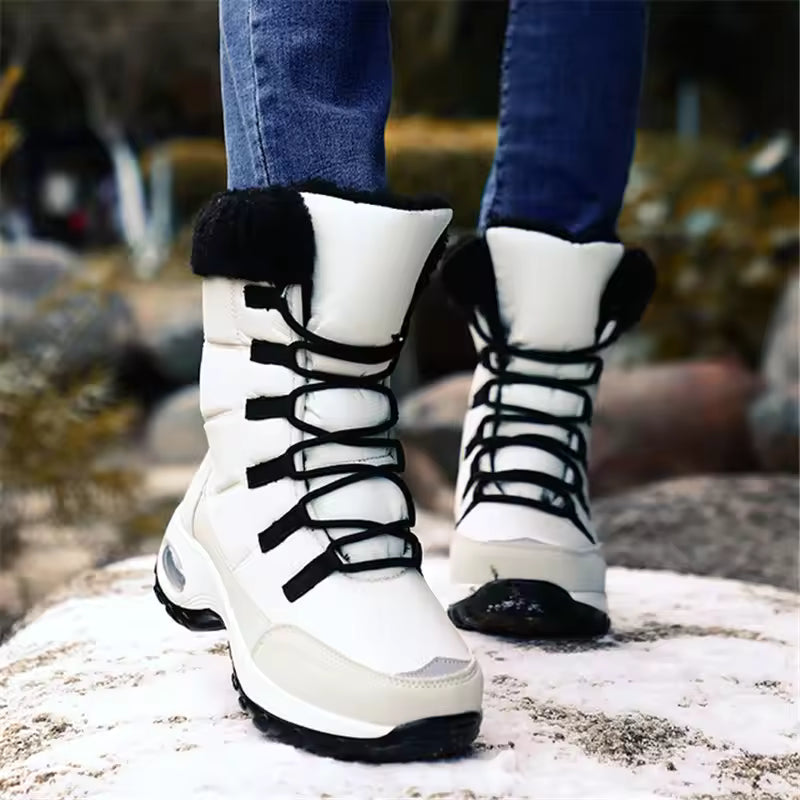 Berg-Feldt | Stiefel - Schaft Bis Zur Mitte Der Wade - Schnürverschluss - Luftpolster