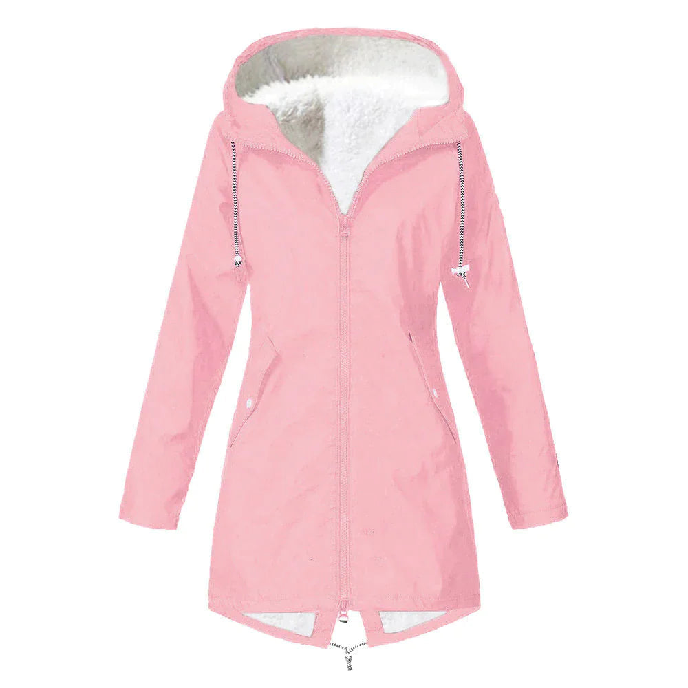 Berg-Feldt | Pull col roulé en polaire imperméable à capuche pour femmes Parfait pour l'automne et l'hiver