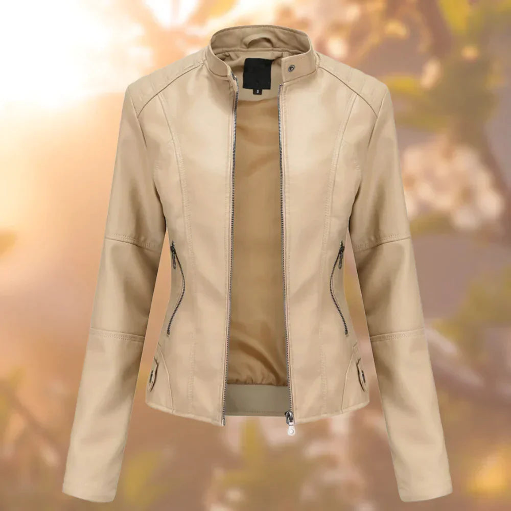 Berg-Feldt | Elegante, Schicke und Bequeme Lederjacke für Frauen