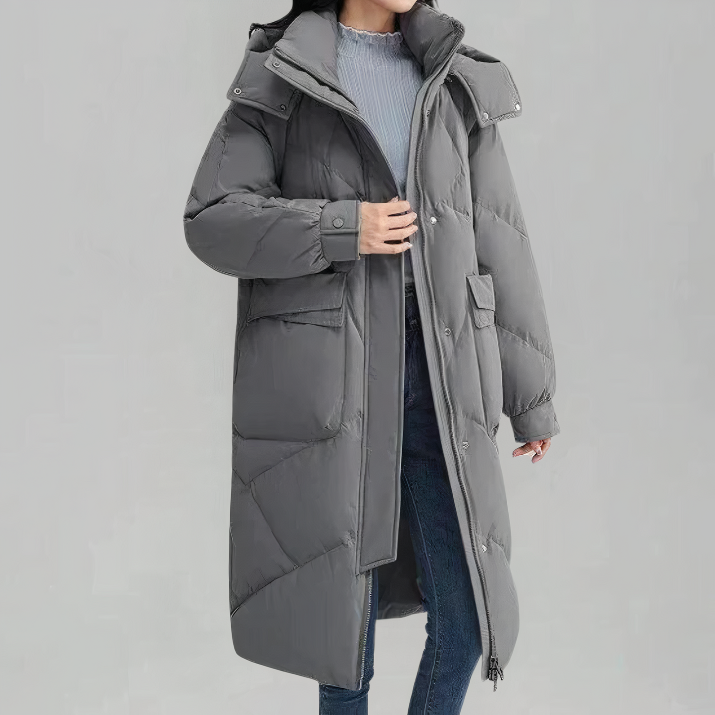 Berg-Feldt | Lange Daunenjacke