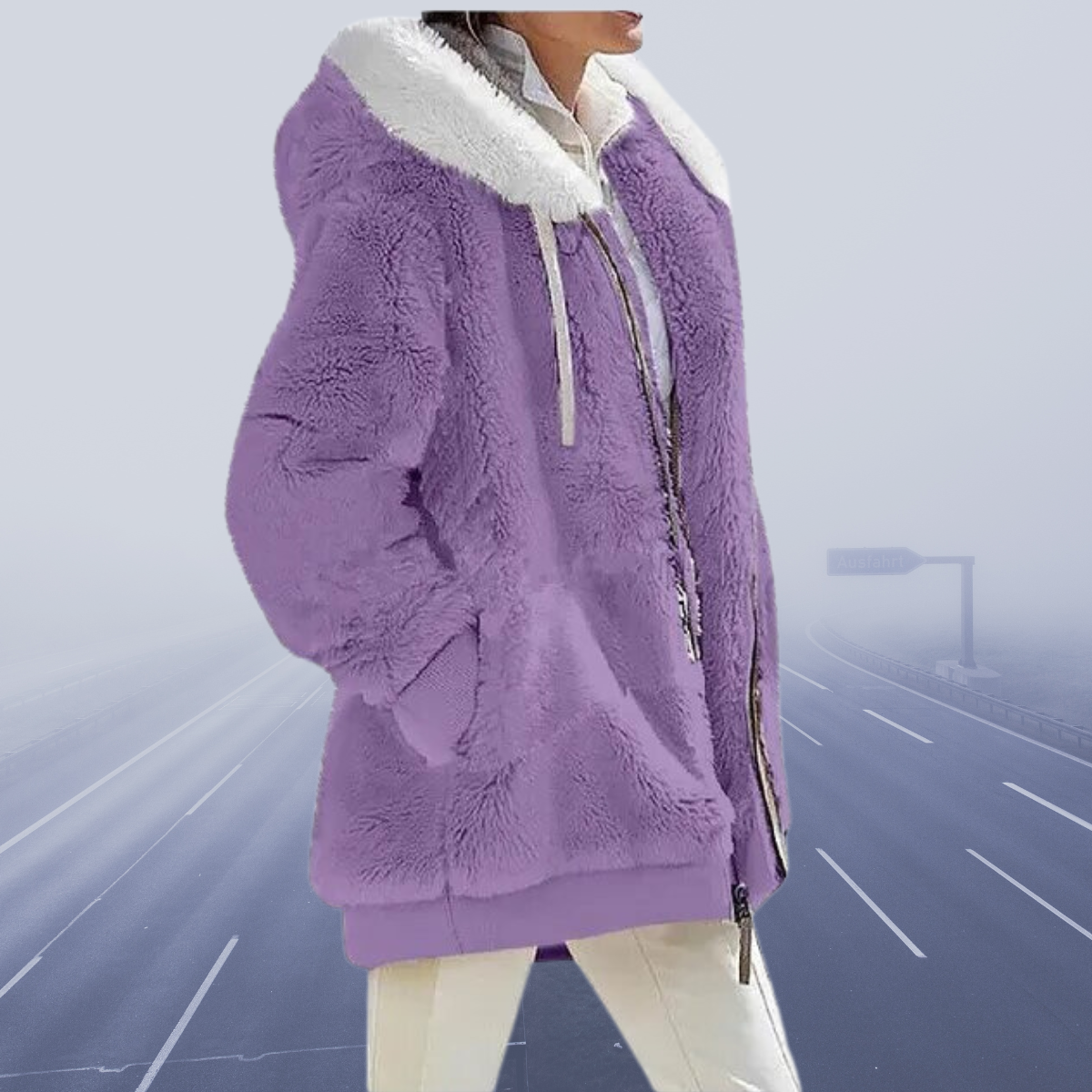 Berg-Feldt | Übergroße Teddyjacke für Damen Gemütlich und Warm Wintermantel