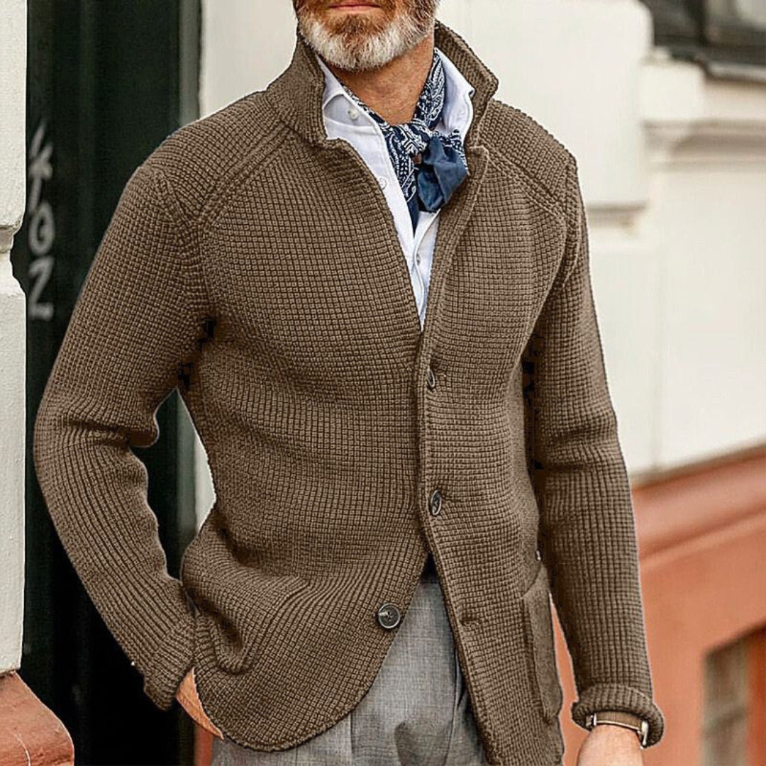 Raphael Coffee Cardigan