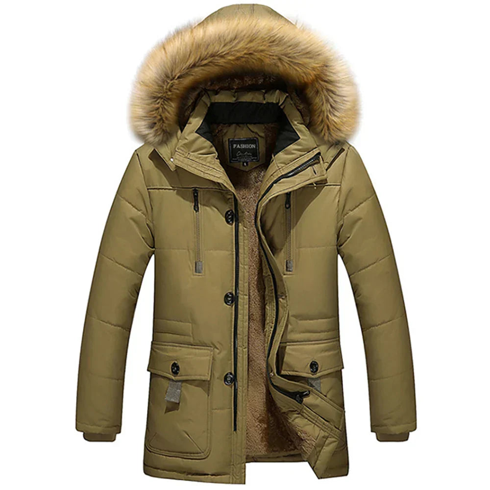 Berg-Feldt | Veste d'hiver - Parka femme avec capuche et fausse fourrure