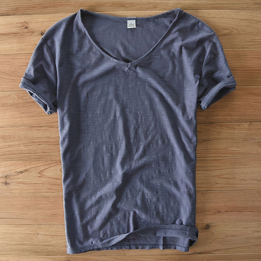 T-shirt en coton et lin pour l'été - Geno