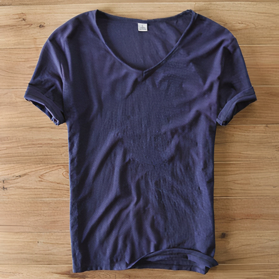 T-shirt en coton et lin pour l'été - Geno