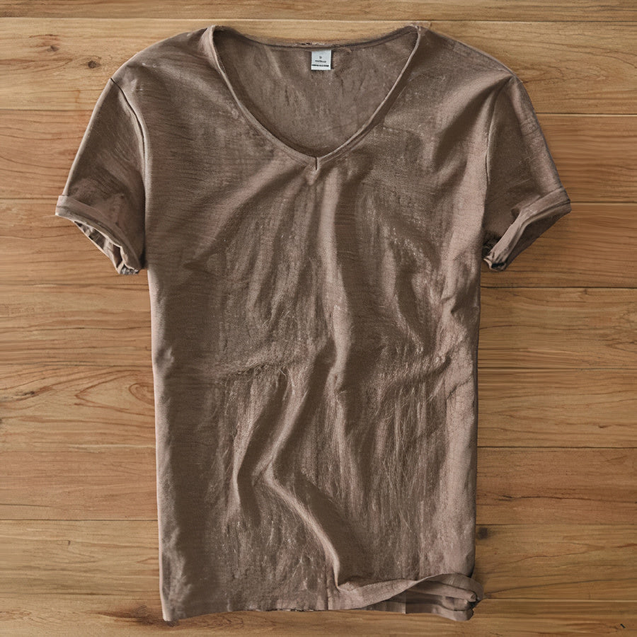 T-shirt en coton et lin pour l'été - Geno