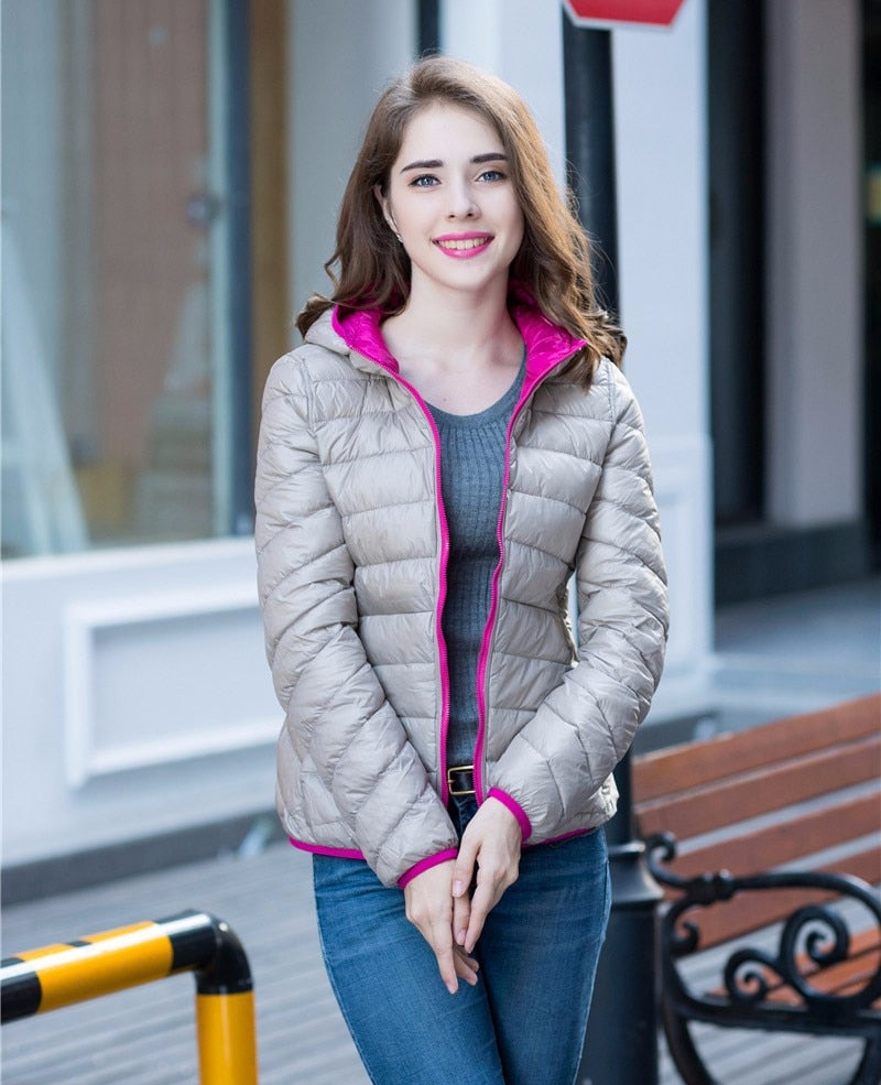 Berg-Feldt | Stylische Wendbare Damen Daunenjacke