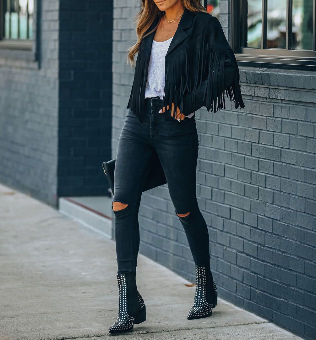 Berg-Feldt | Trendy Fransenjacke für Frauen
