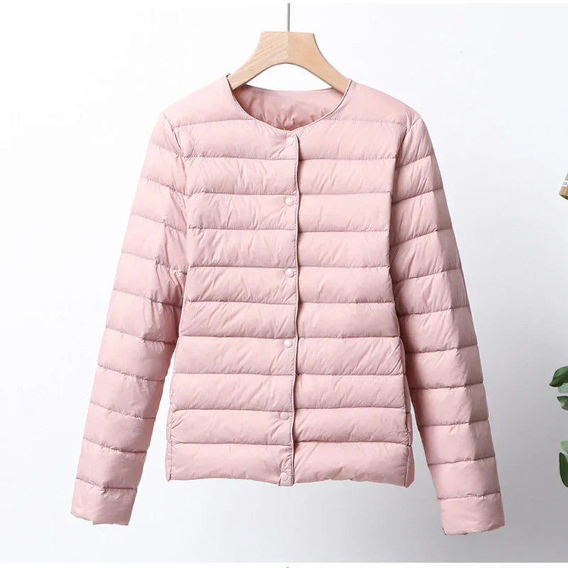 Berg-Feldt | Faltbare Pufferjacke mit Druckknopfverschluss