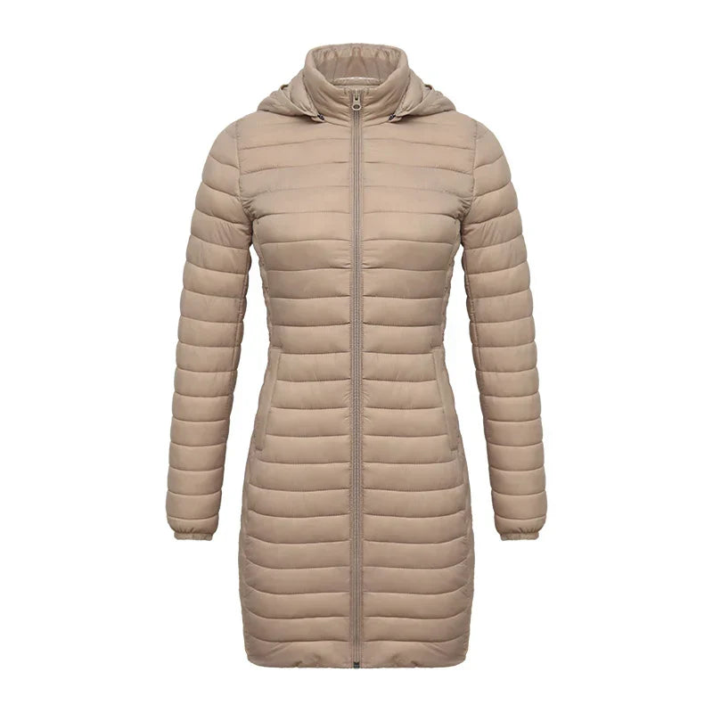 Berg-Feldt | Slim Fit Abnehmbare Kapuze Reißverschluss Baumwolle Winterjacke