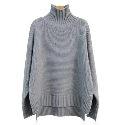 Berg-Feldt | Oversized Rollkragenpullover Gestricktes Polyester Komfort und Eleganz