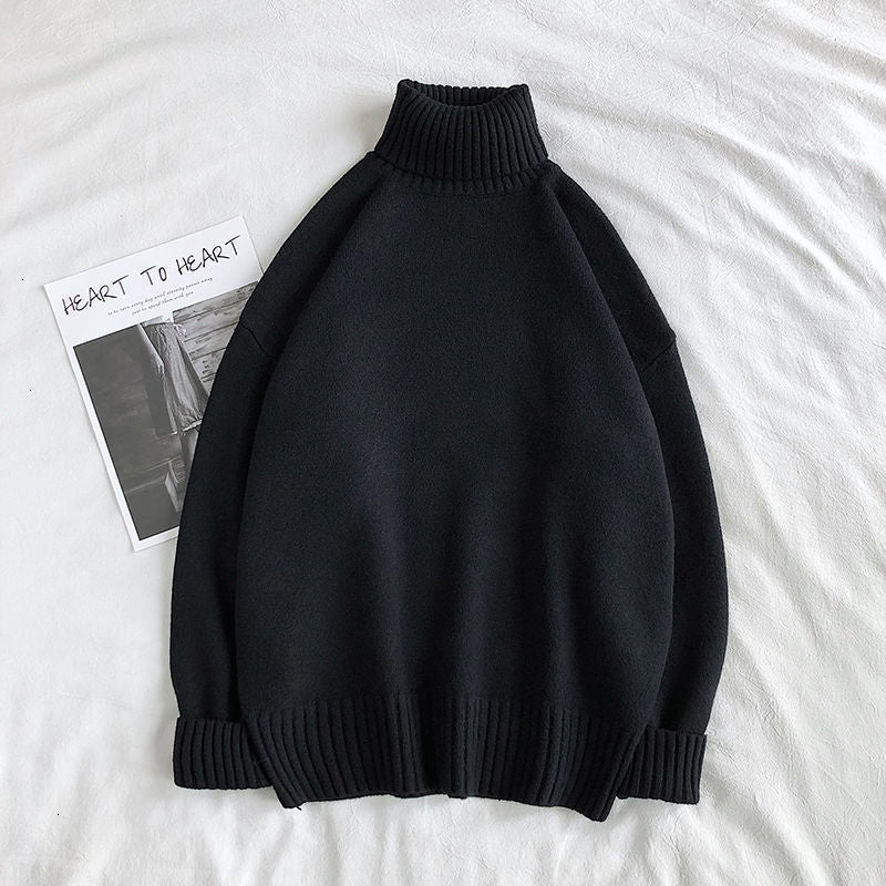 Pull homme avec col roulé confortable