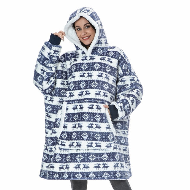 Fudus | Sweat à capuche et couverture douillette combinés !