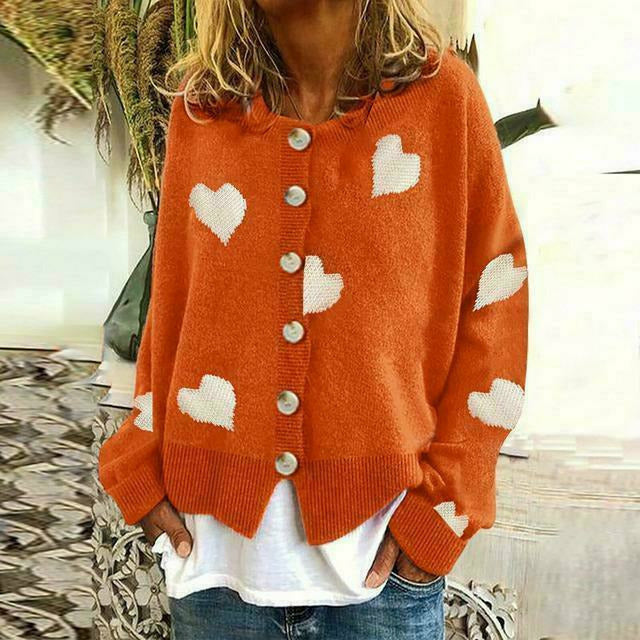 Berg-Feldt | Strickjacke mit Herzdruck