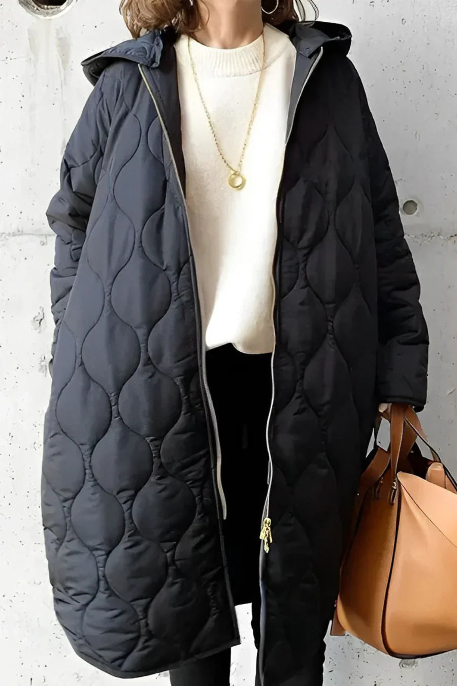 Berg-Feldt | Eleganter Langer Puffer Mantel Leichte Wärme in Einem Schlanken Modernen Look