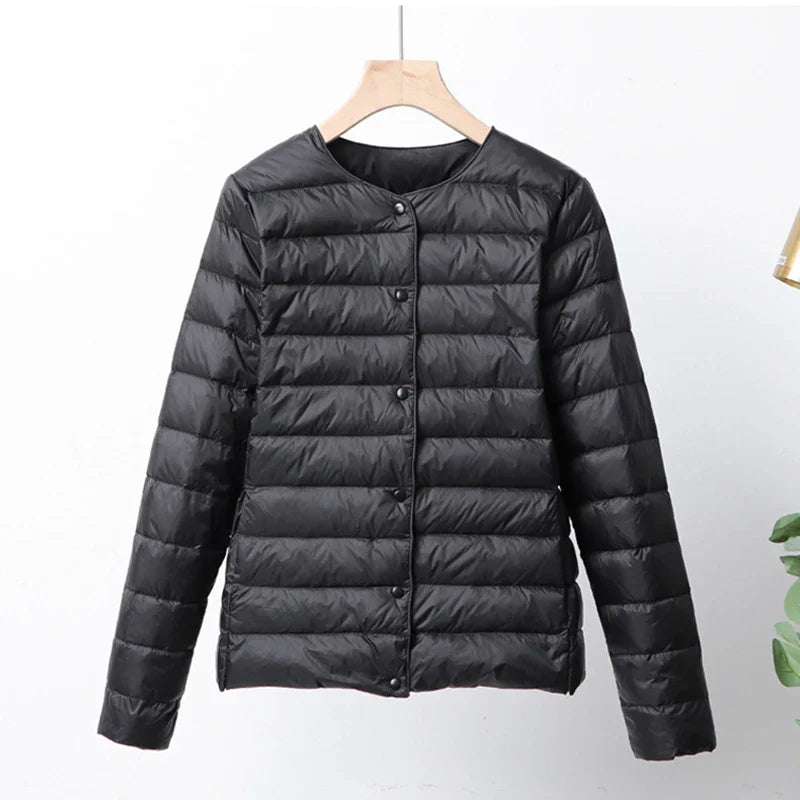 Berg-Feldt | Faltbare Pufferjacke mit Druckknopfverschluss