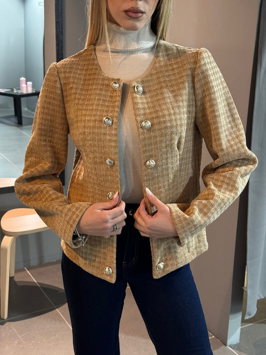Berg-Feldt | Klassische Tweedjacke mit Perlenknöpfen Elegant und Zeitlos - Berg-Feldt