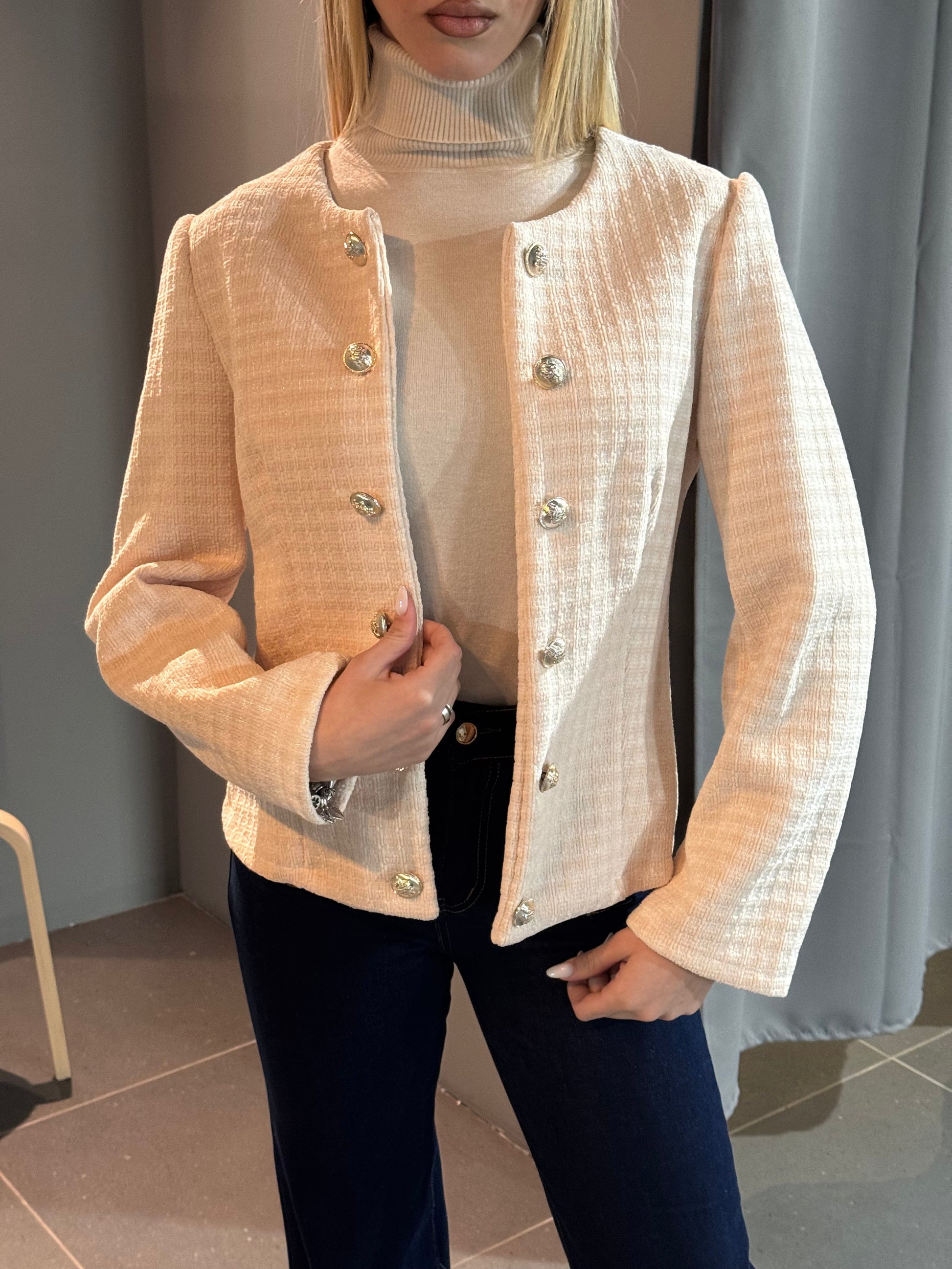 Berg-Feldt | Exklusive Tweedjacke mit Perlenknöpfen Klassisch und Sophistisch - Berg-Feldt