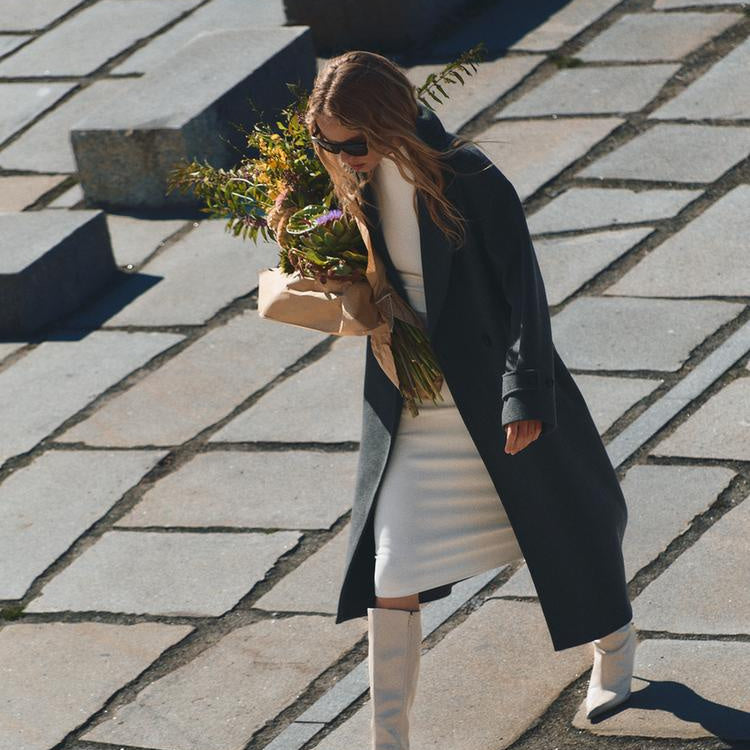 Berg-Feldt | Trenchcoat - Wollmischung - Oversized Fit - Doppelt gefertigt - Klassisches Design